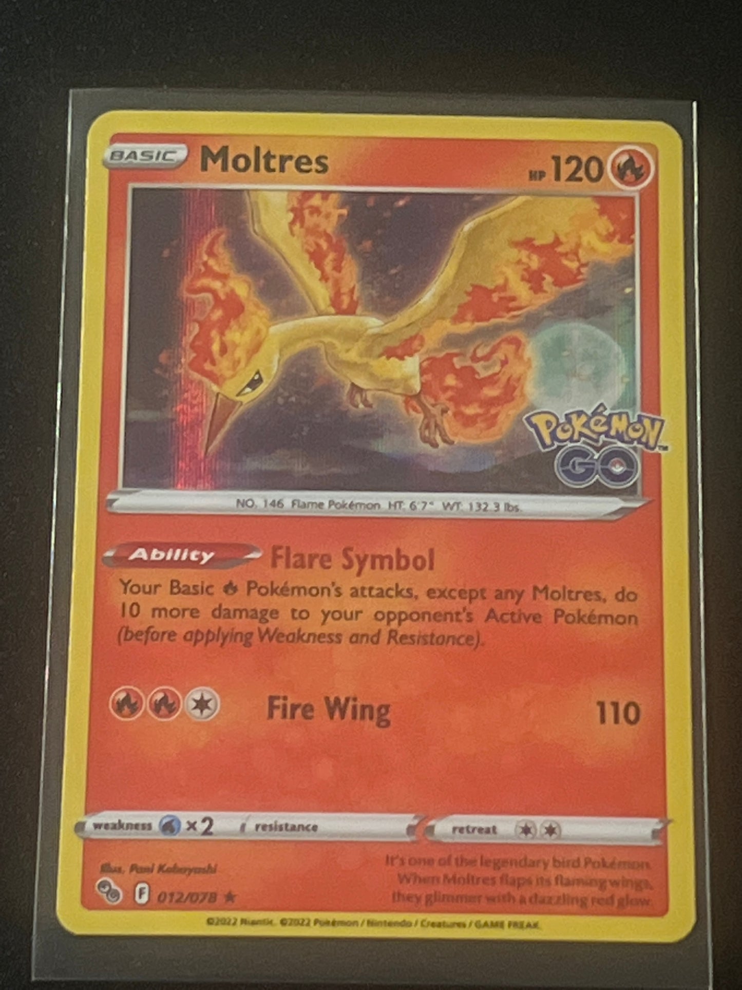 2022 Pokemon MOLTRES -  Holo - #12