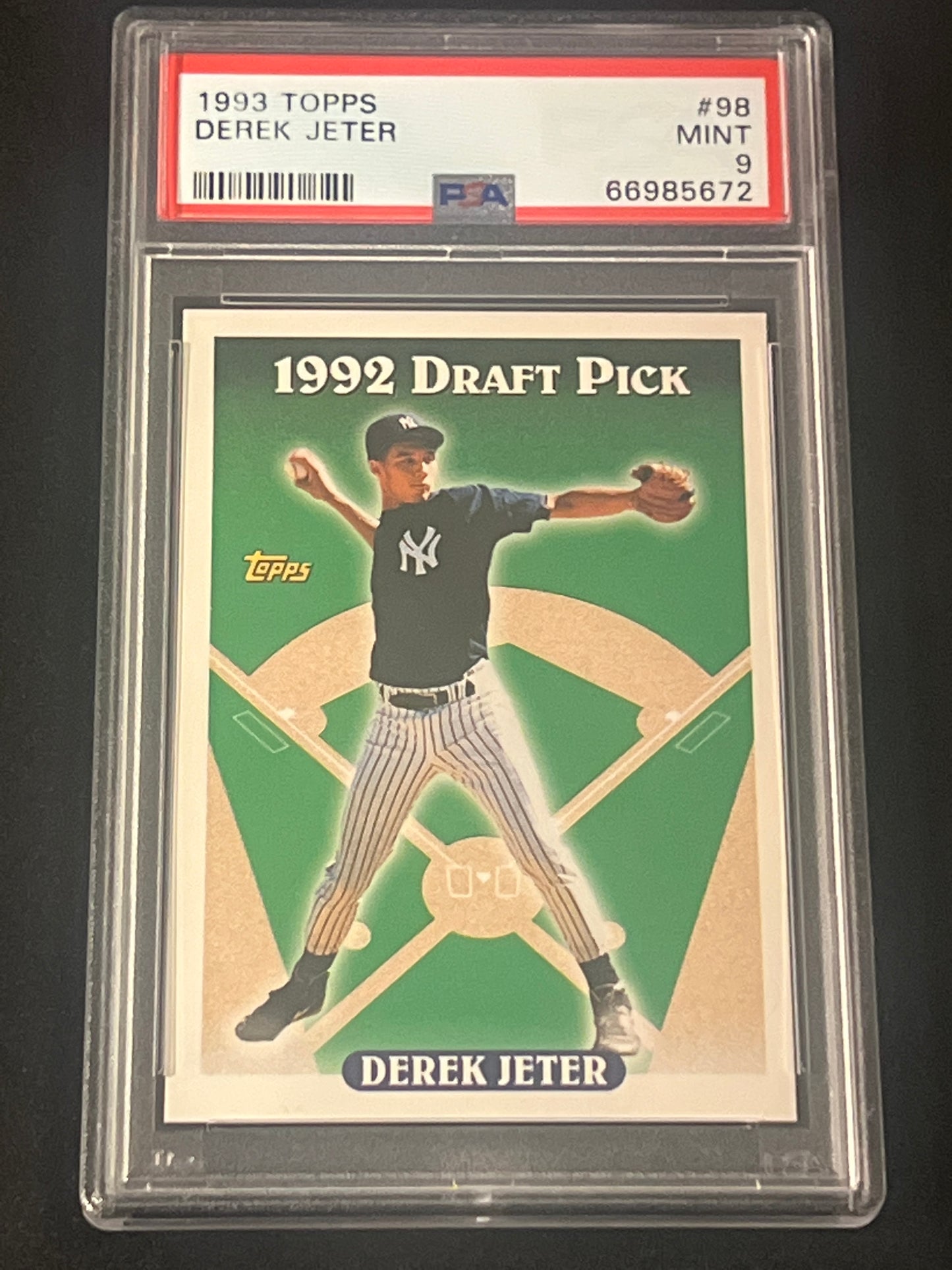 1993 Topps - DEREK JETER - #98  - PSA 9