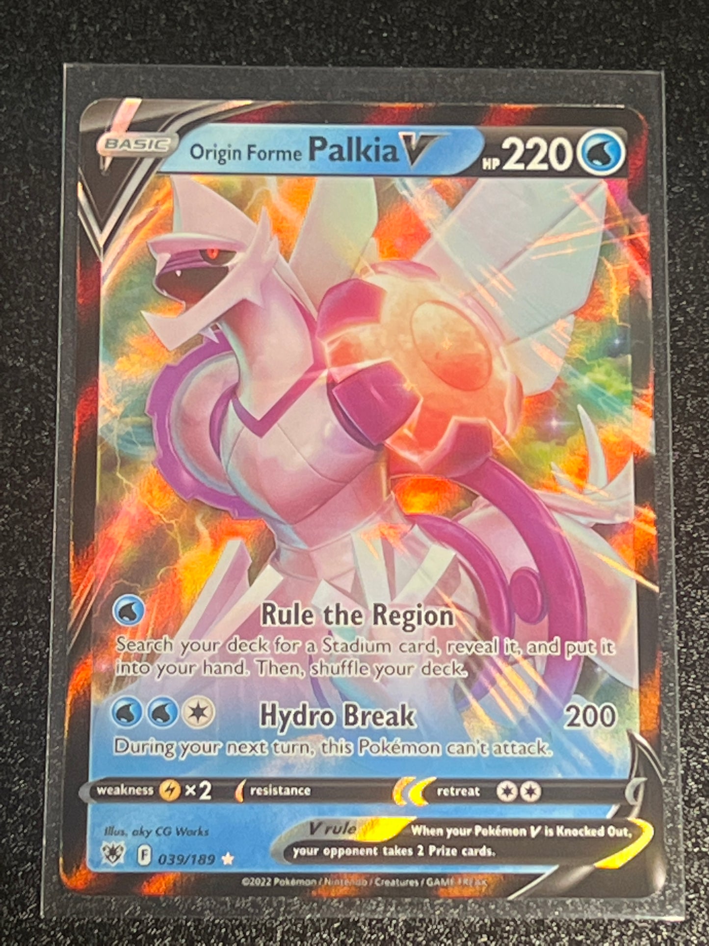 2022 Pokemon Origin Forme Palkia V - Ultra Rare - #39