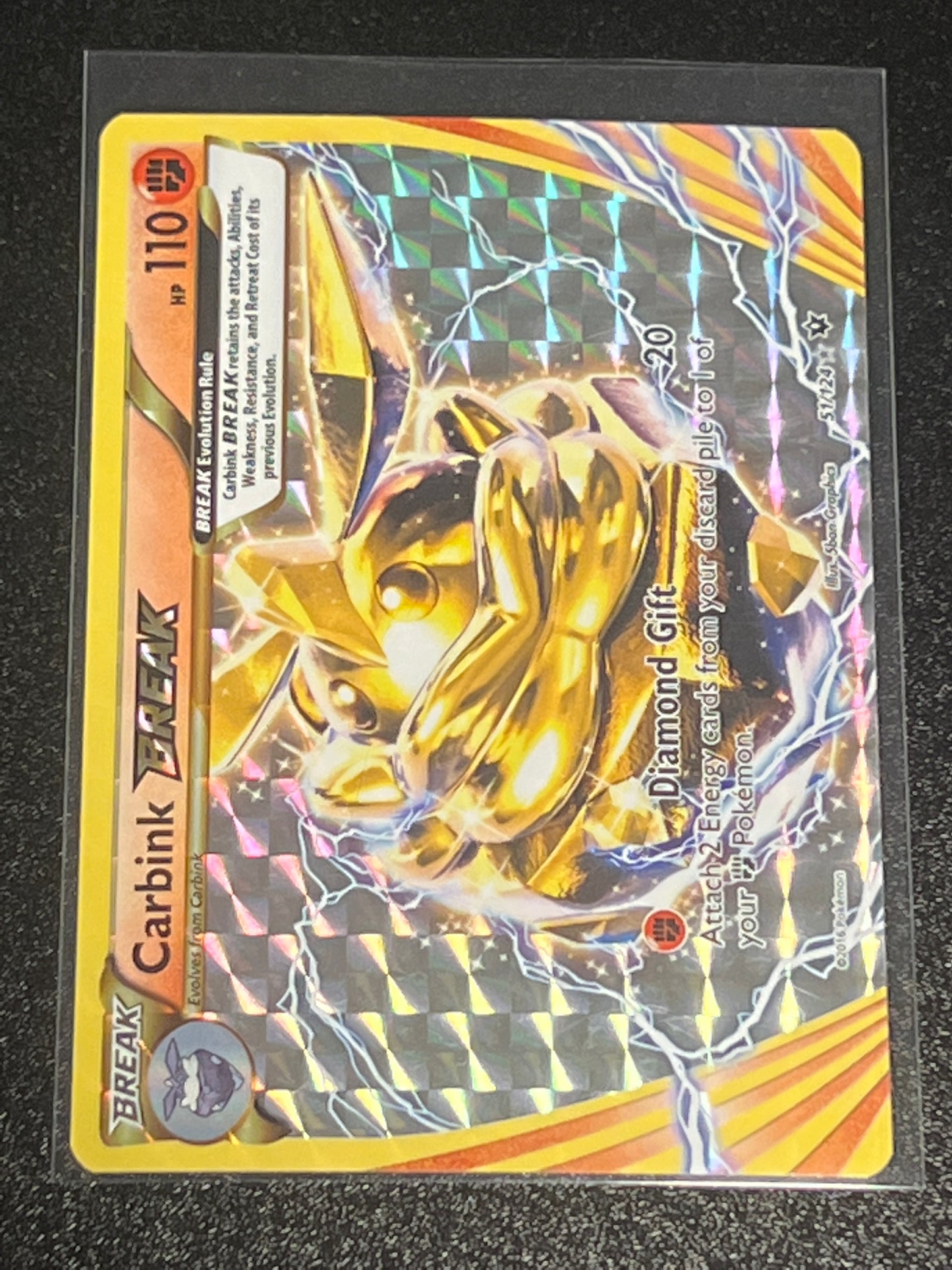 2016 Pokemon CARBINK - BREAK - Holo - #51