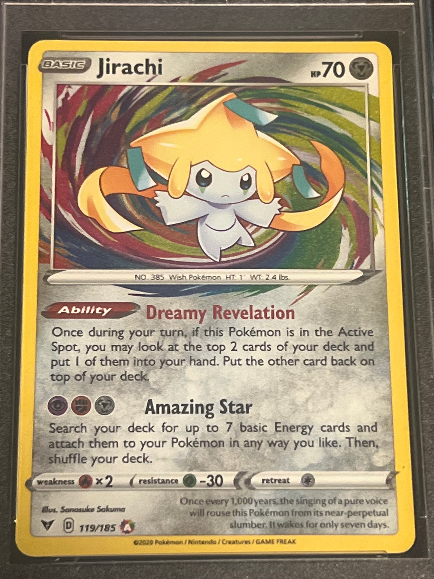 2020 Pokemon swsh JIRACHI - PSA 9