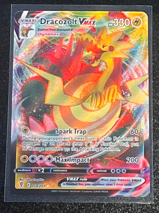 2021 Pokemon Dracozolt Vmax - Ultra Rare - #59