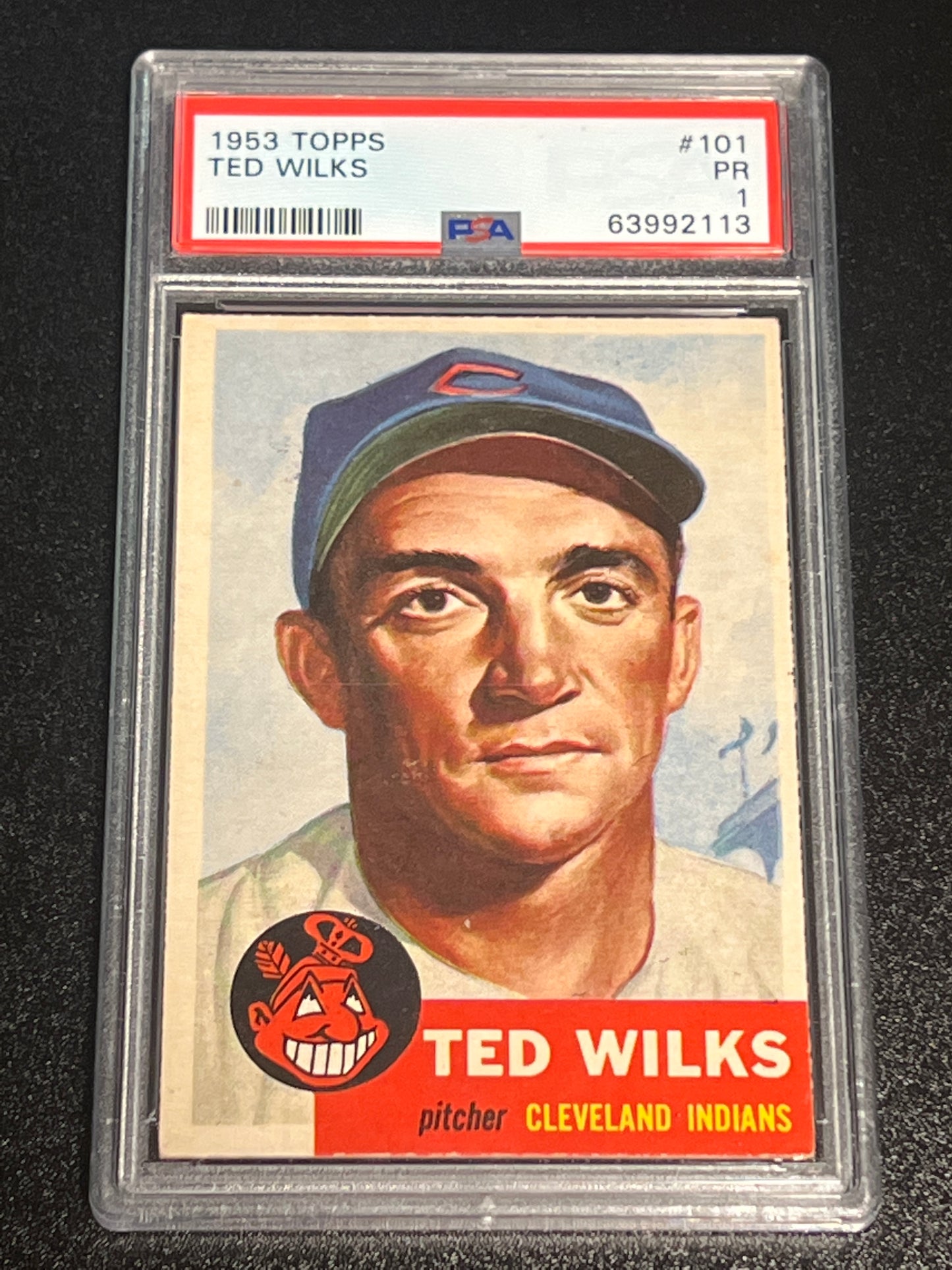 1953 Topps TED WILKS - #101 - PSA 1