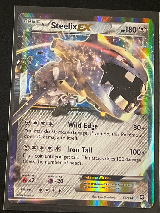 2016 Pokemon STEELIX EX - Holo - #67