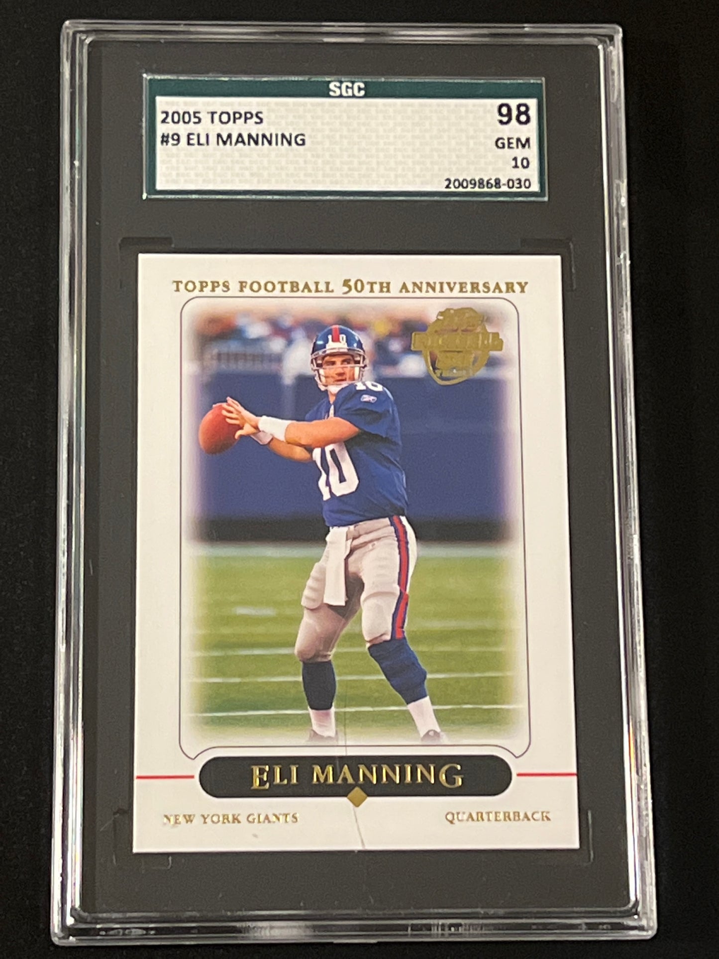 2005 Topps ELI MANNING  - #9 - SGC 10