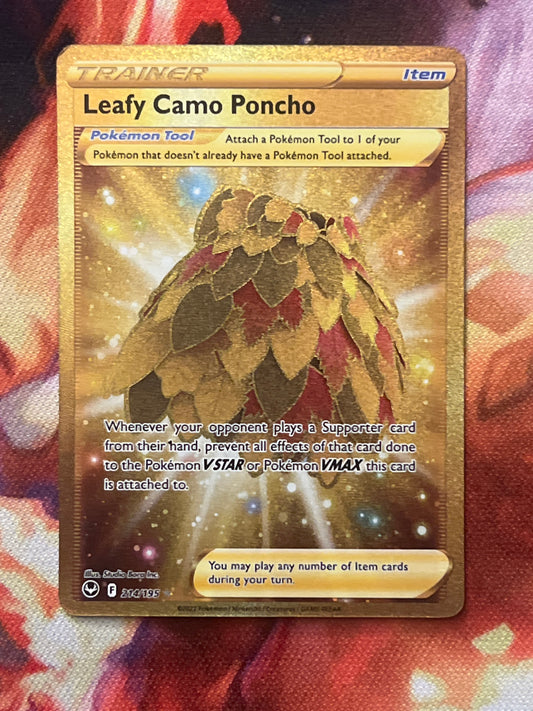 2022 Pokemon Leafy Camo Poncho - Trainer - Secret Rare - #214