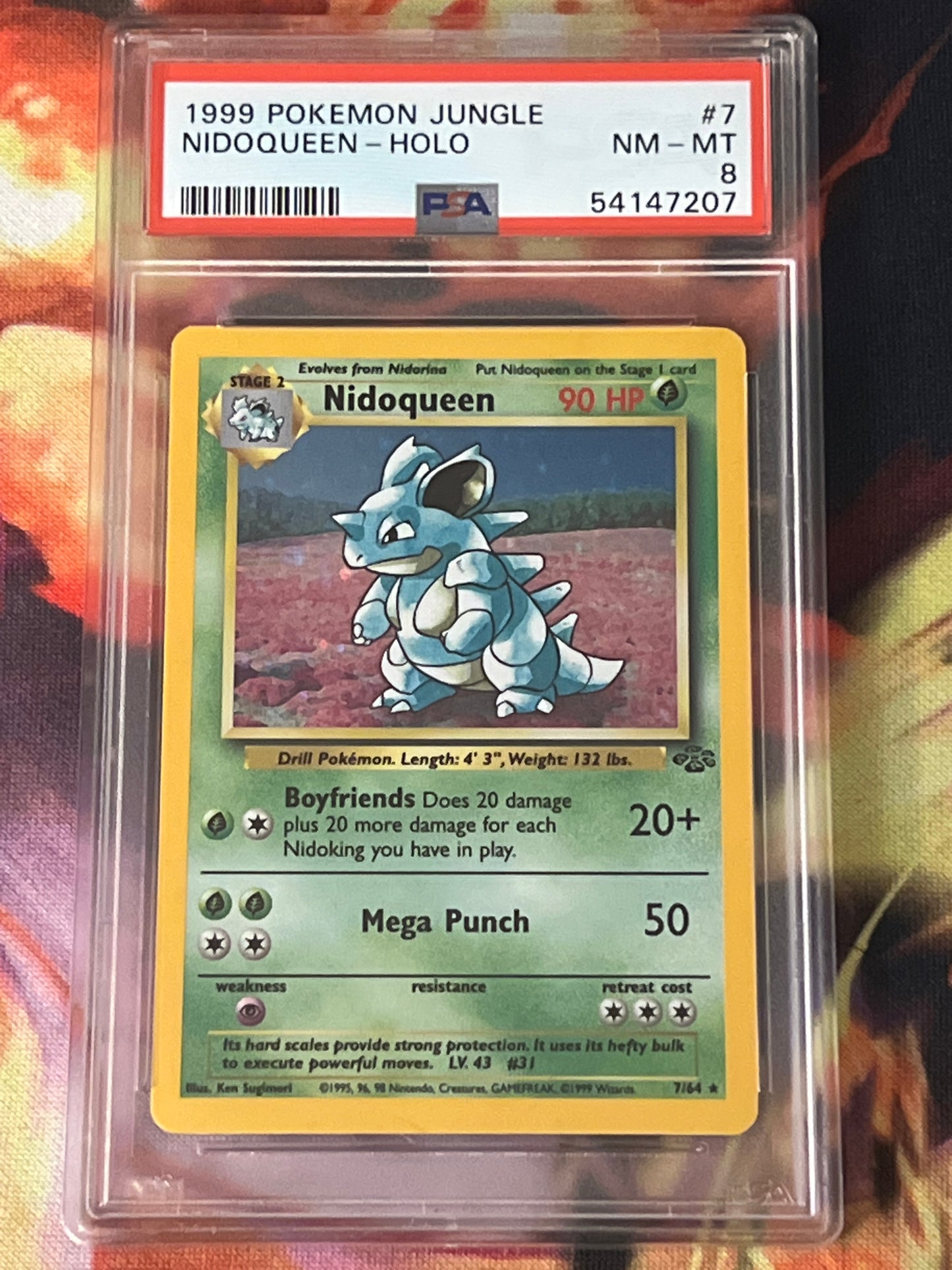 1999 Pokemon Nidoqueen - Holo - Graded PSA 8 - #7