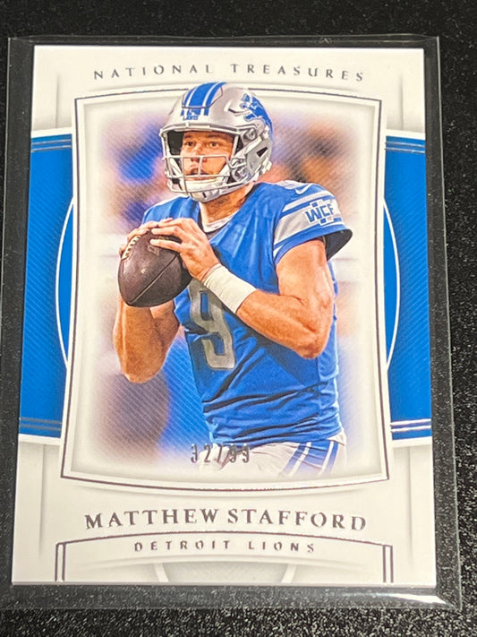 2019 Panini Nat. Treas. MATTHEW STAFFORD - 32/99 - #92