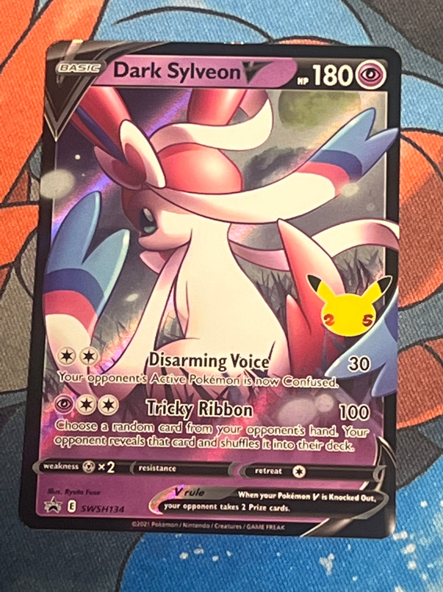 2021 Pokemon Dark Sylveon V - Black Star Promo - #SWSH134