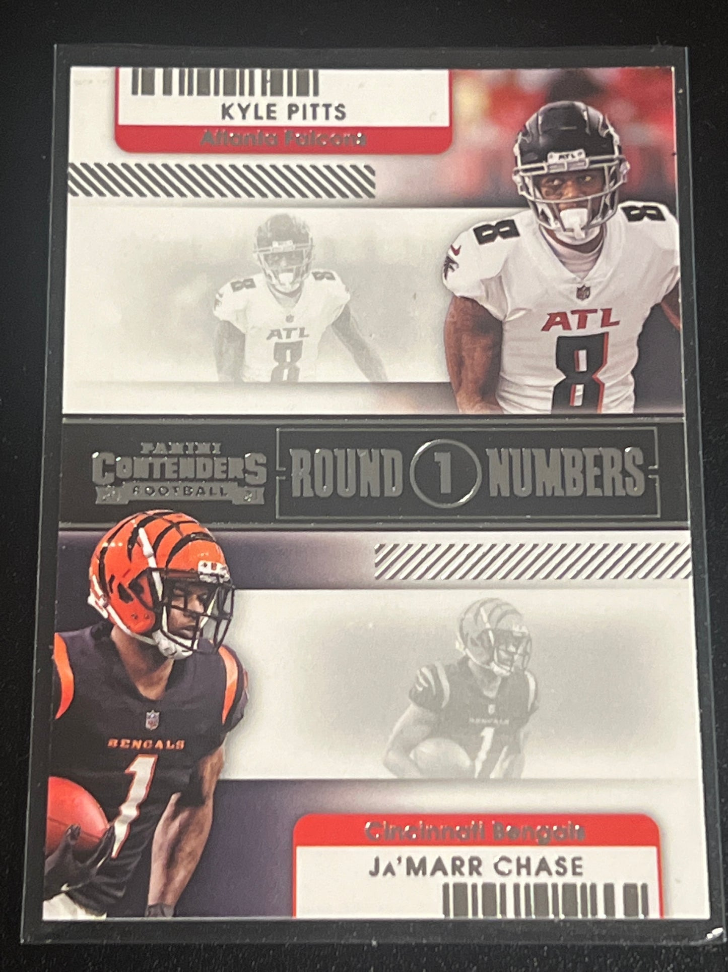 2021 Panini Contenders JA'MARR CHASE / KYLE PITTS - #RN-KPI