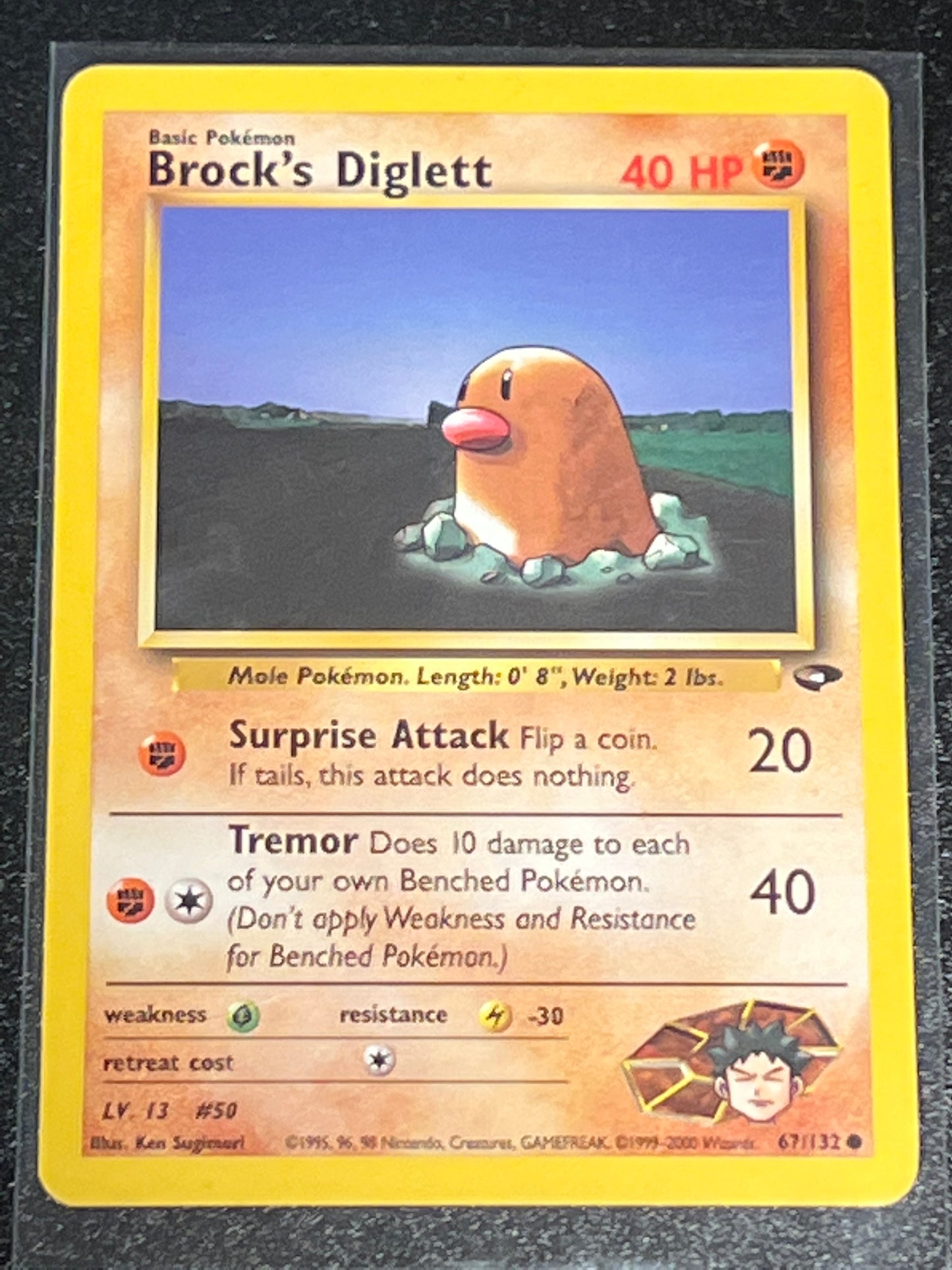 1999-2000 Pokemon BROCK's DIGLETT - #67