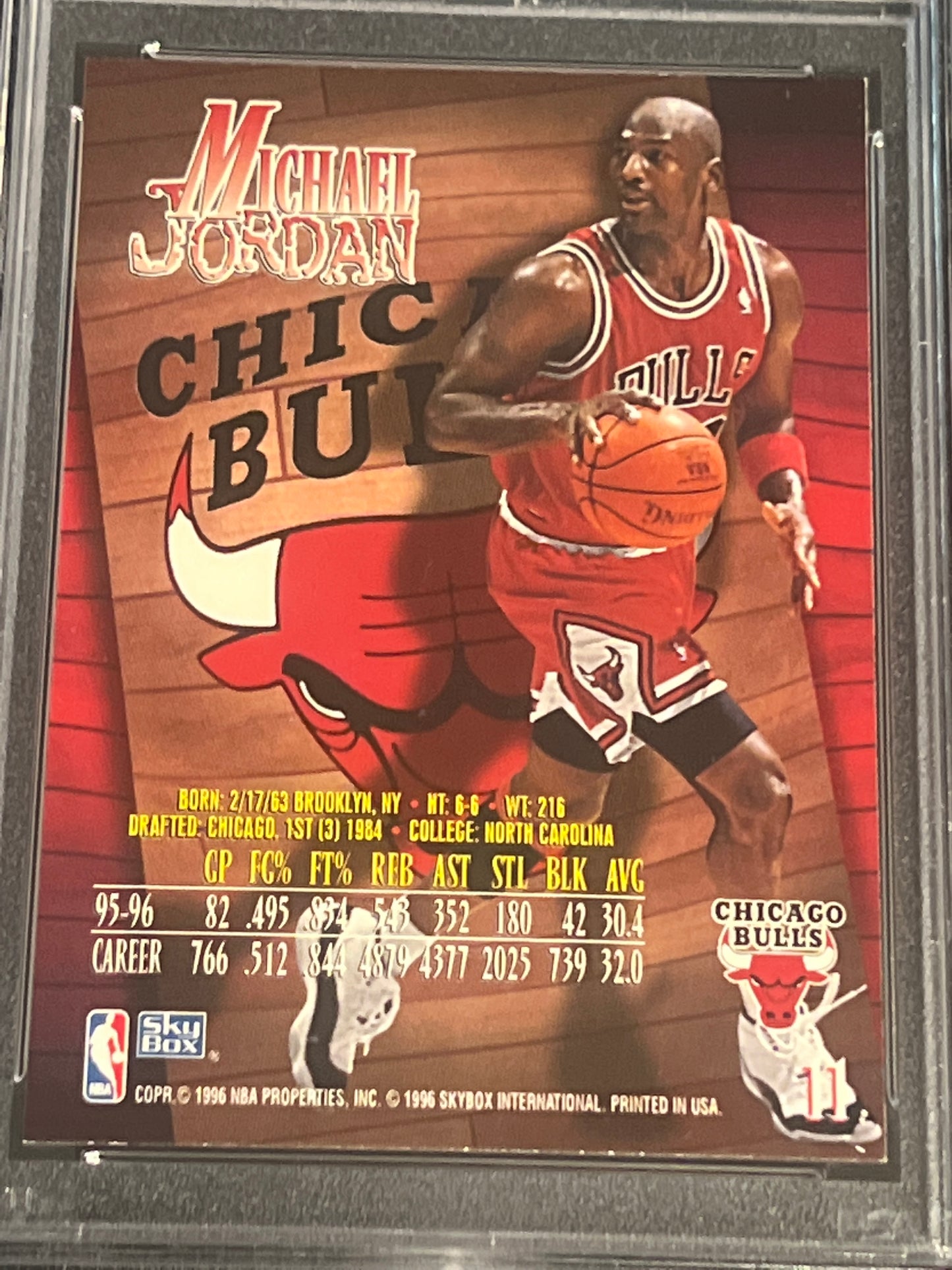 1996 Skybox Z - Force MICHAEL JORDAN - PSA 8 #11