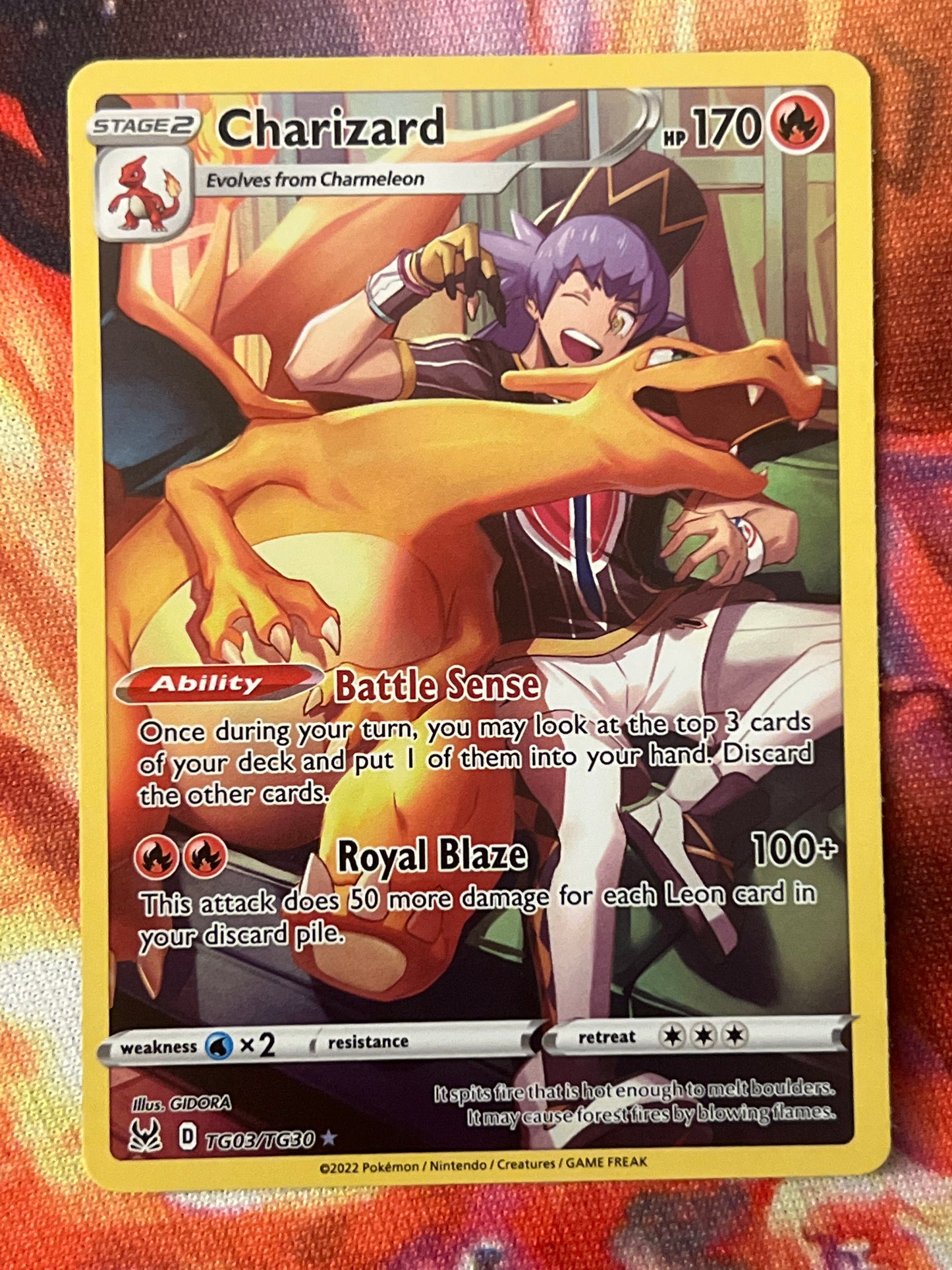 2022 Pokemon Charizard - Trainer Gallery - #TG03