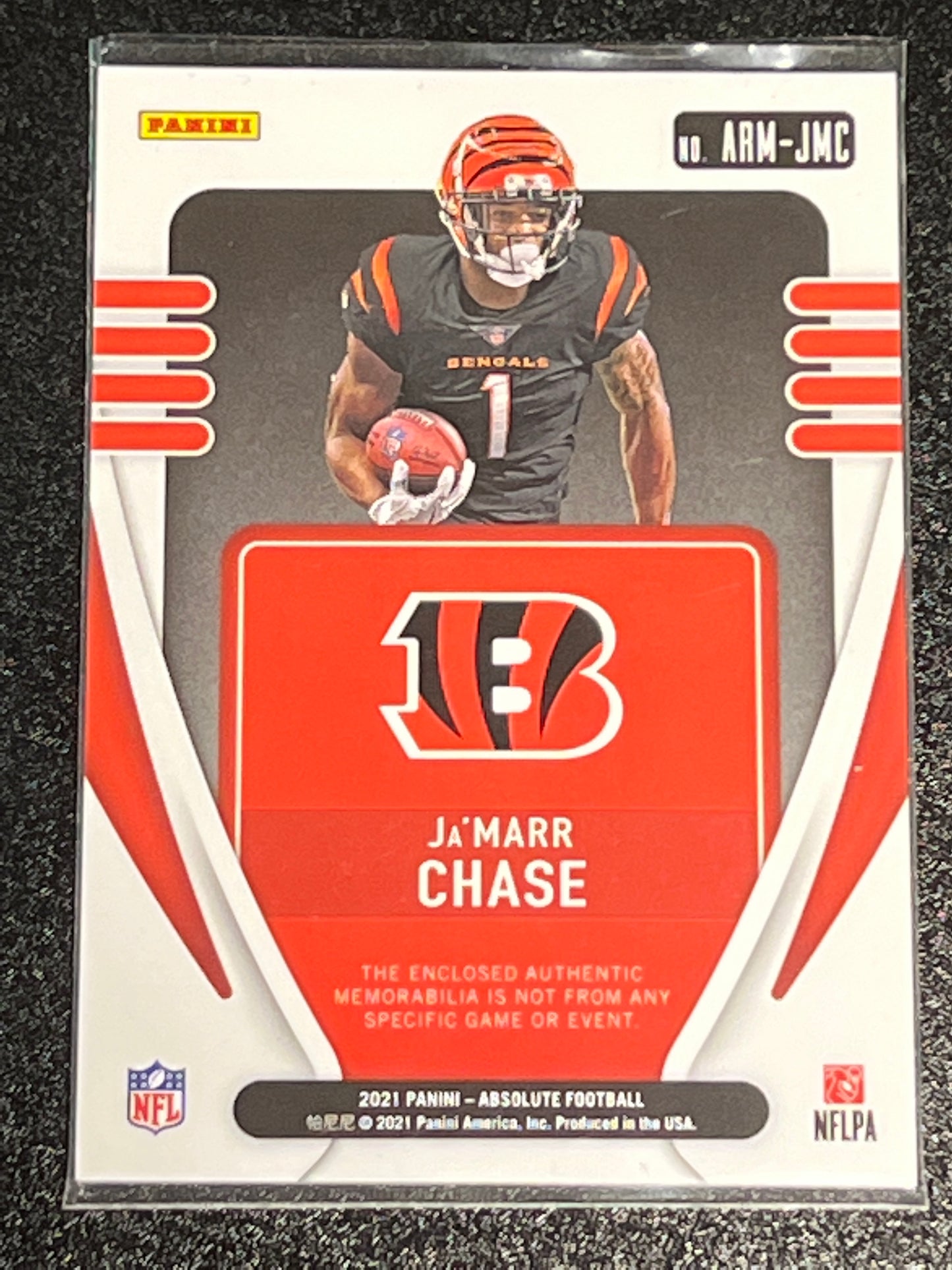 2021 Panini Absolute JA'MARR CHASE - RC - Patch - #ARM-JMC