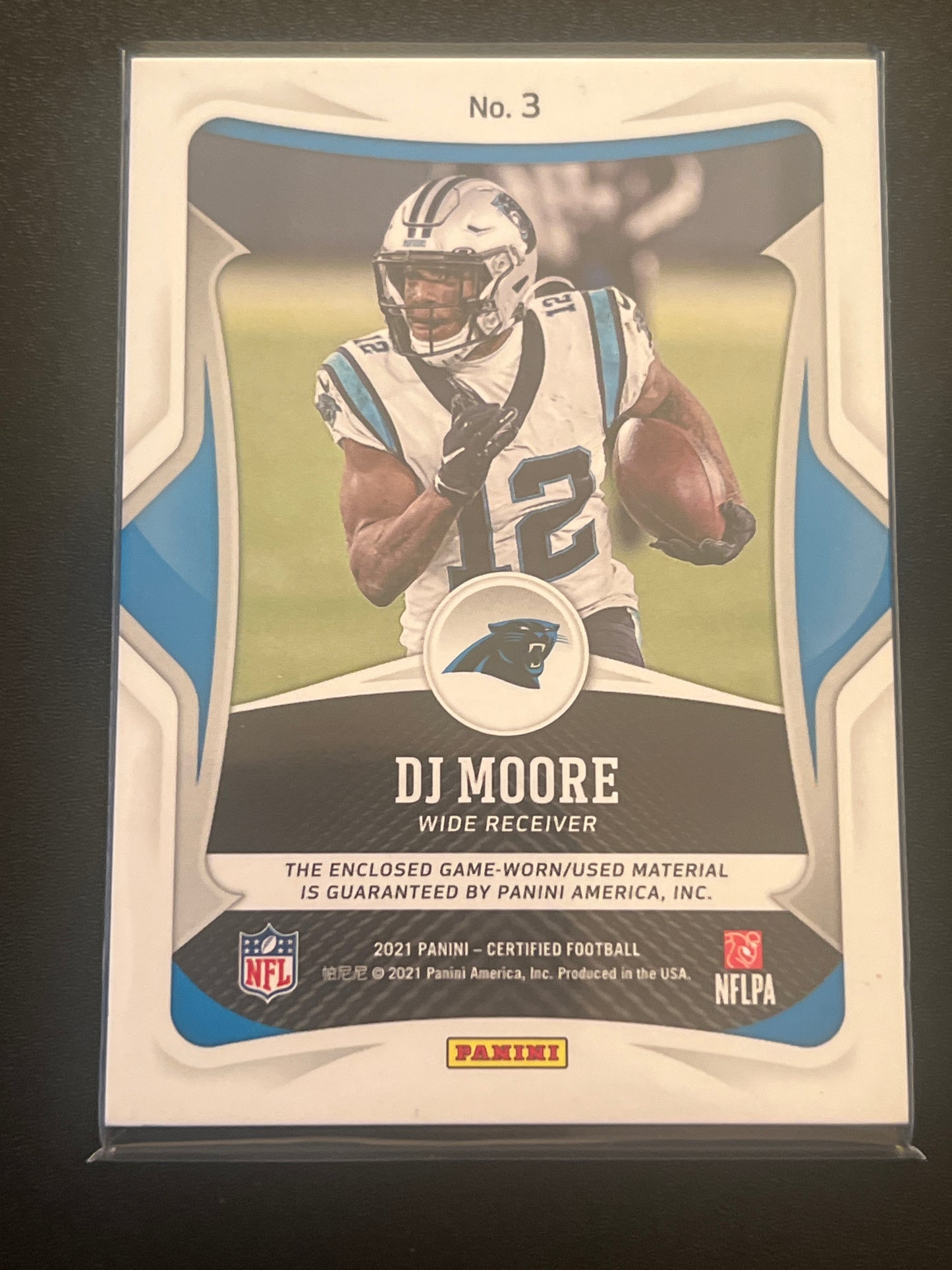 2021 Panini Certified DJ MOORE 172/199 Patch Card #3