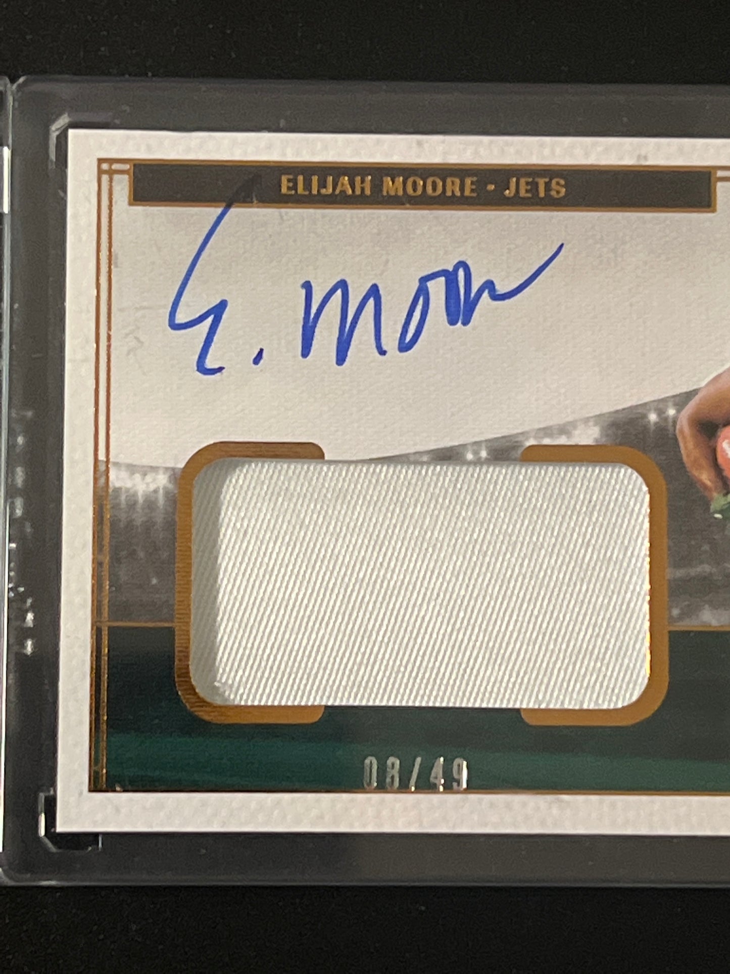 2021 Panini ELIJAH MOORE - Patch Card & Auto 08/49