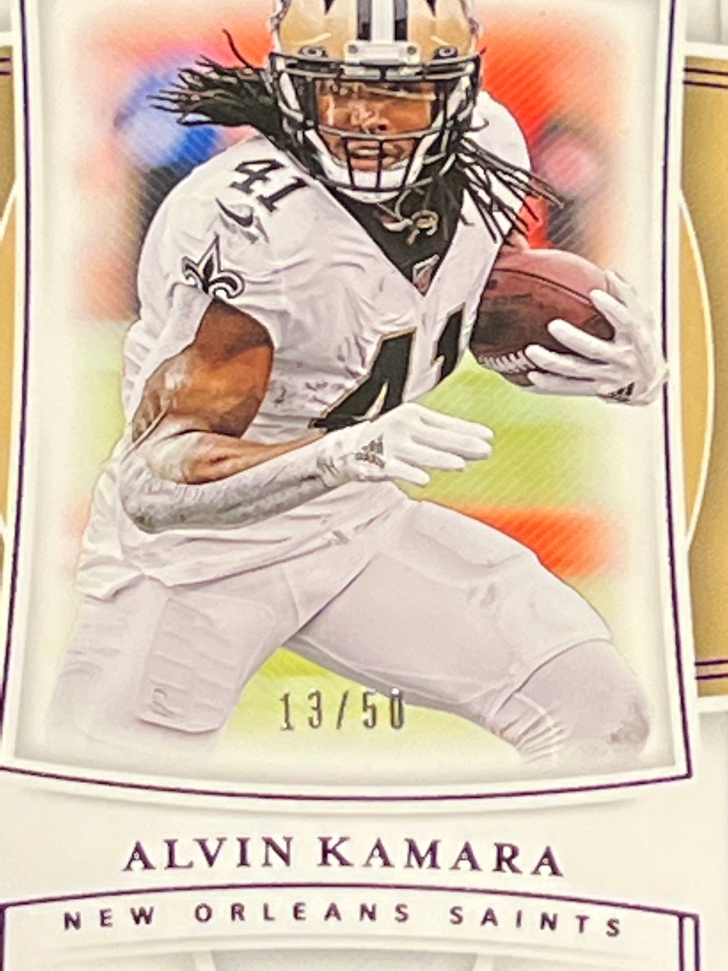 2019 Panini Nat. Treas. ALVIN KAMARA - 13/50 - #73