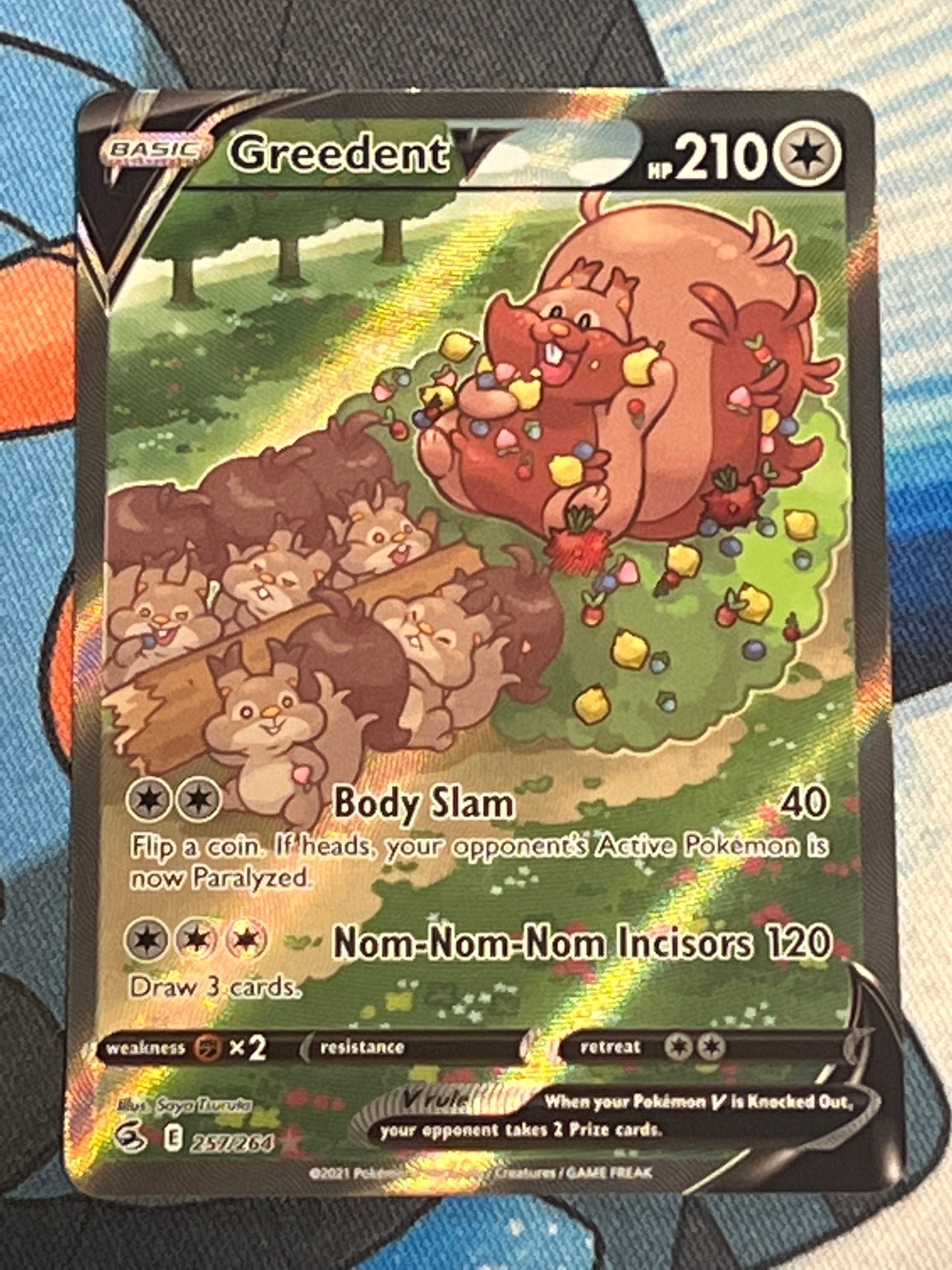 2021 Pokemon Greedent V - Ultra Rare - Holo - #257