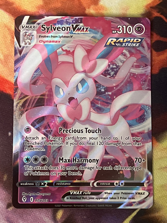 2021 Pokemon Sylveon Vmax - Ultra Rare -  Holo - #75