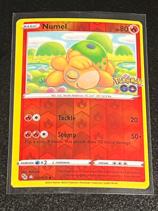 2022 Pokemon NUMEL - Reverse Holo - #013