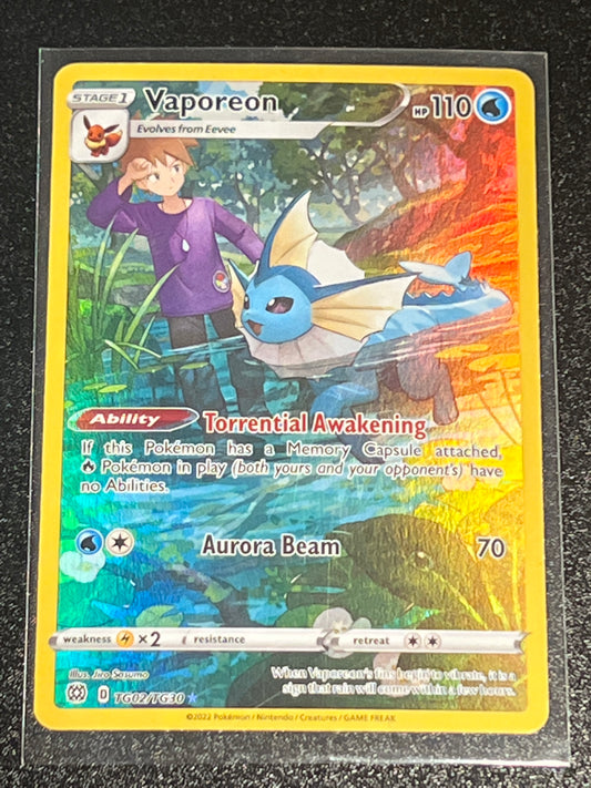 2022 Pokemon VAPOREON - Holo - #TG02