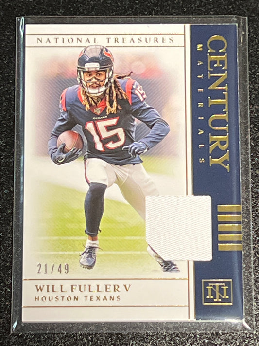 2019 Panini Nat. Treas. WILL FULLER V - Patch Card - 21/49- #CM-47