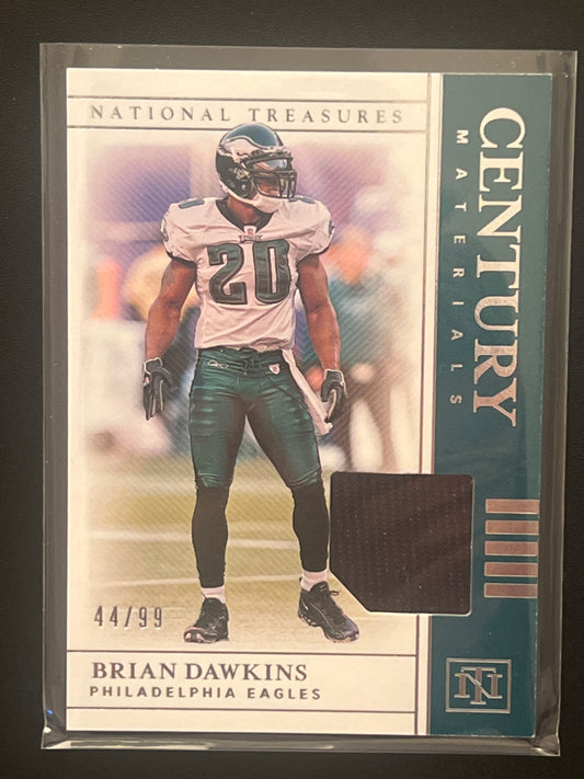 2019 Panini Nat. Treas. BRIAN DAWKINS 44/99 Patch Card #CM-77