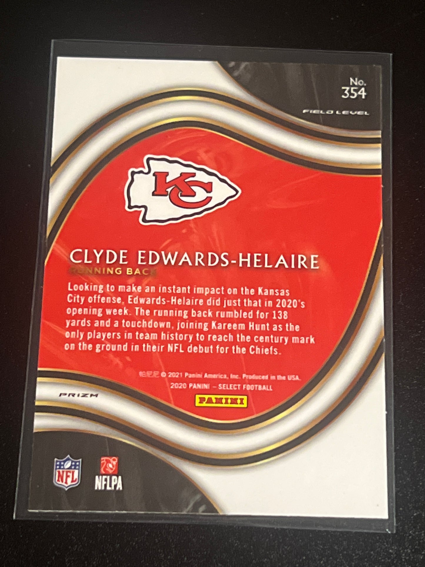 2021 Panini CLYDE EDWARDS-HELAIRE - RC - #354