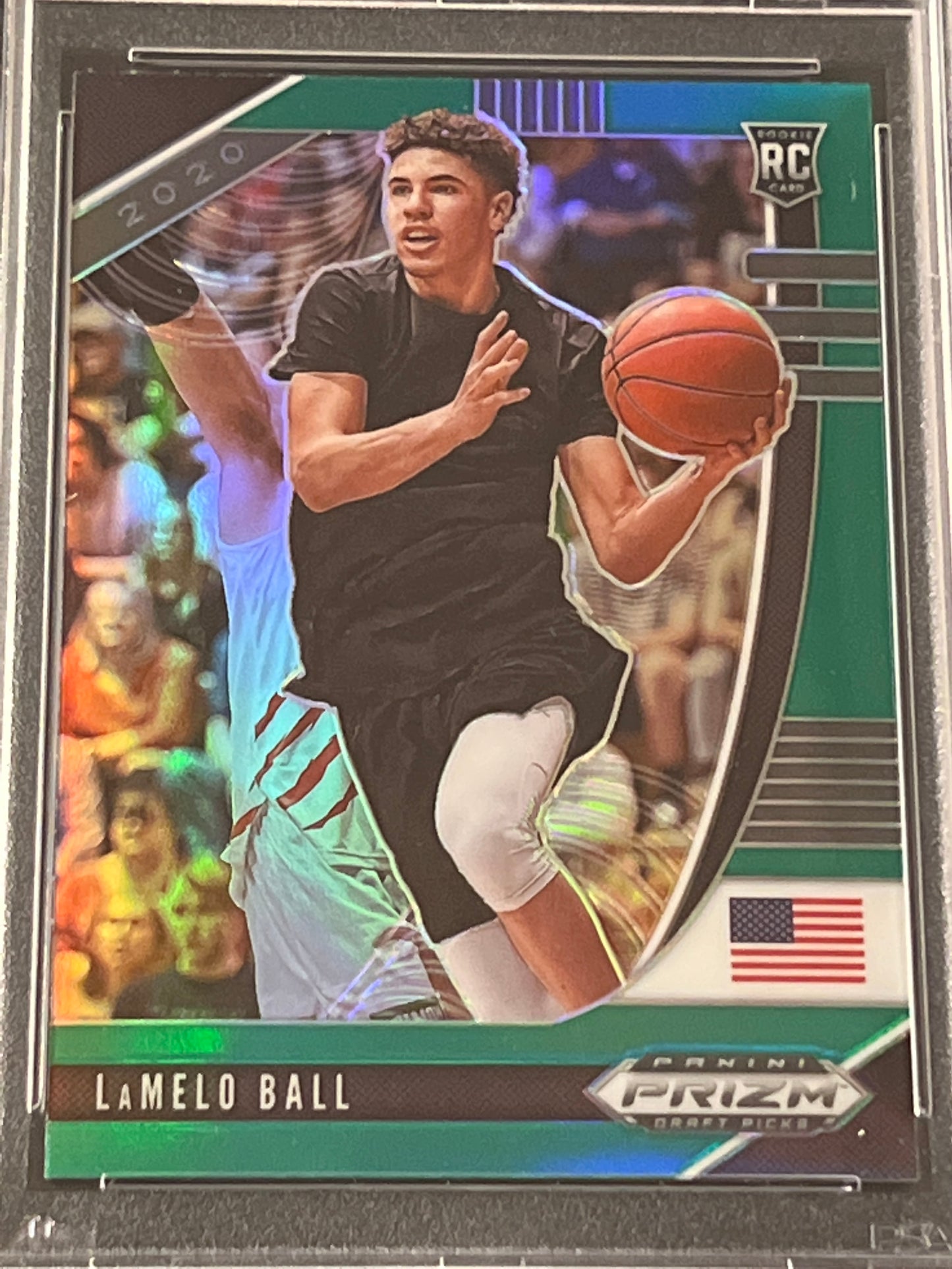 2020 Panini Prizm - LAMELO BALL - RC- #3 - Green - PSA 10