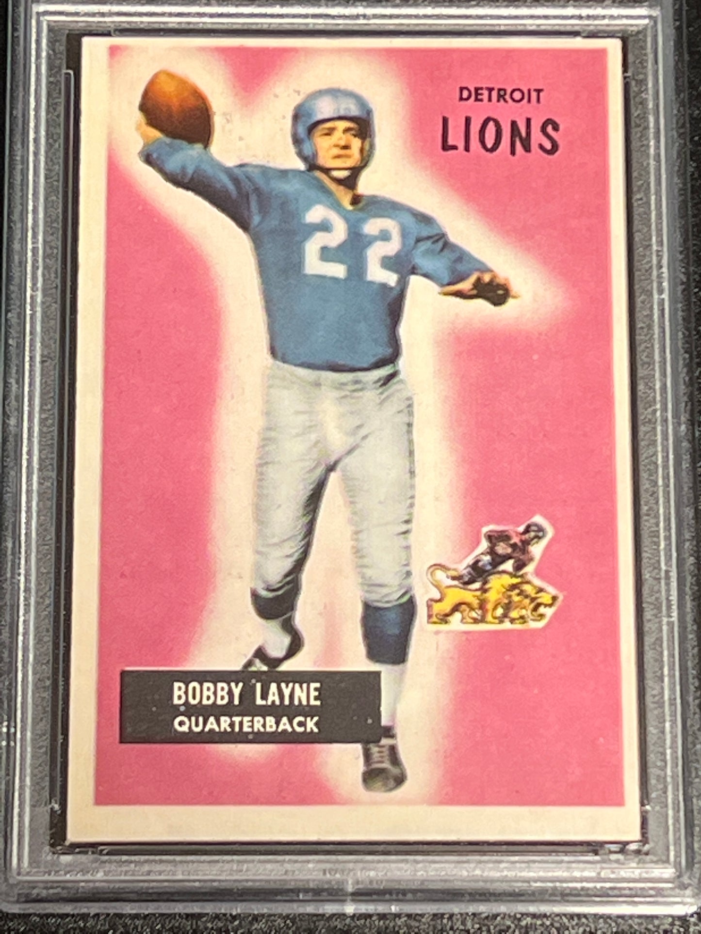 1955 Bowman BOBBY LAYNE  - #71 - PSA 5