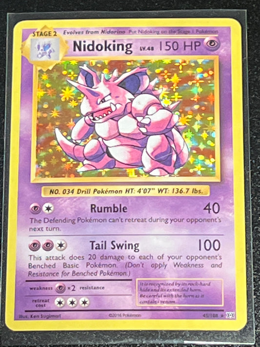 2016 Pokemon NIDOKING Lv.48 - Holo - #45