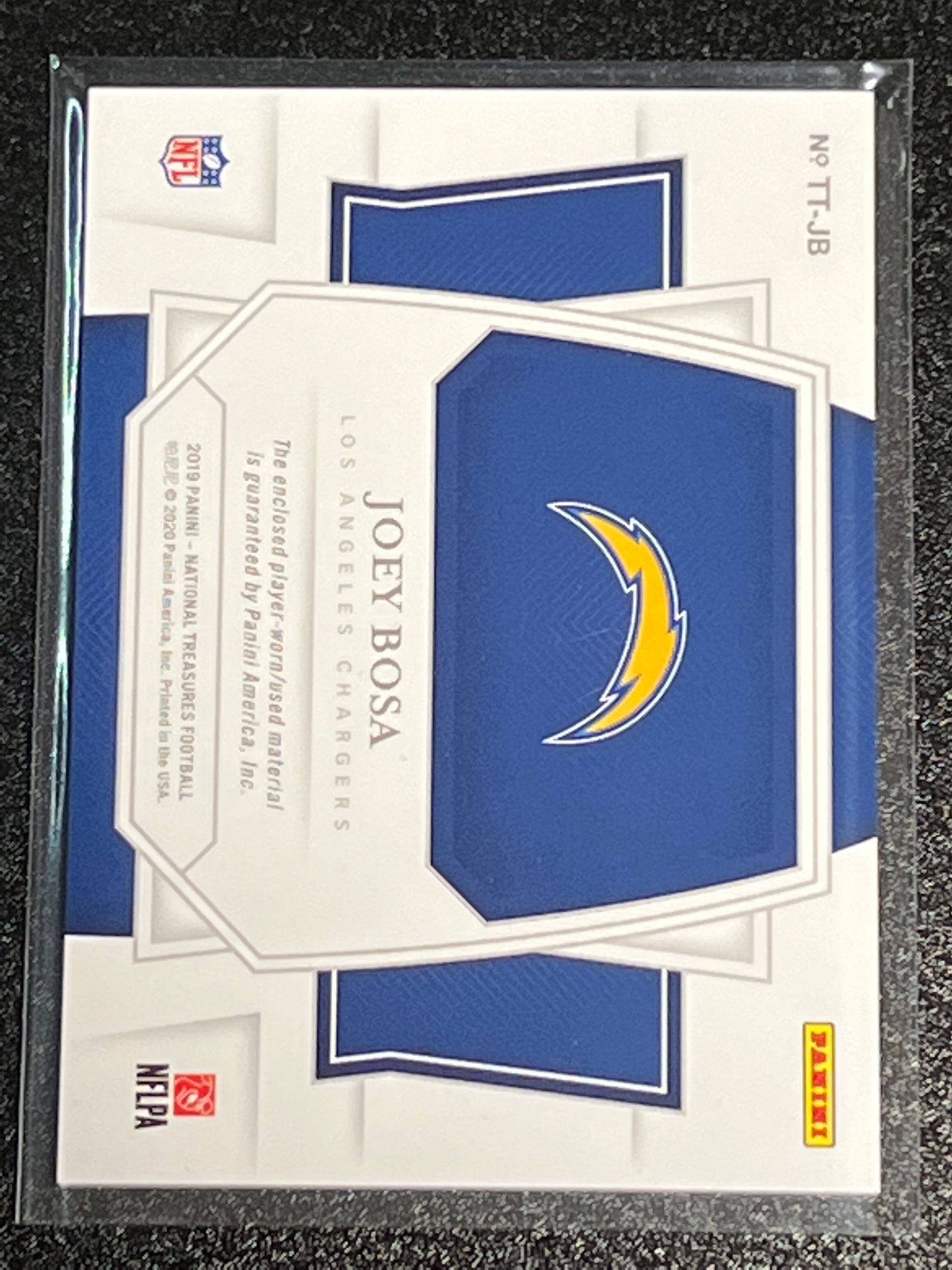 2019 Panini Nat. Treas. JOEY BOSA - Patch Card - 44/99 -  #TT-JB