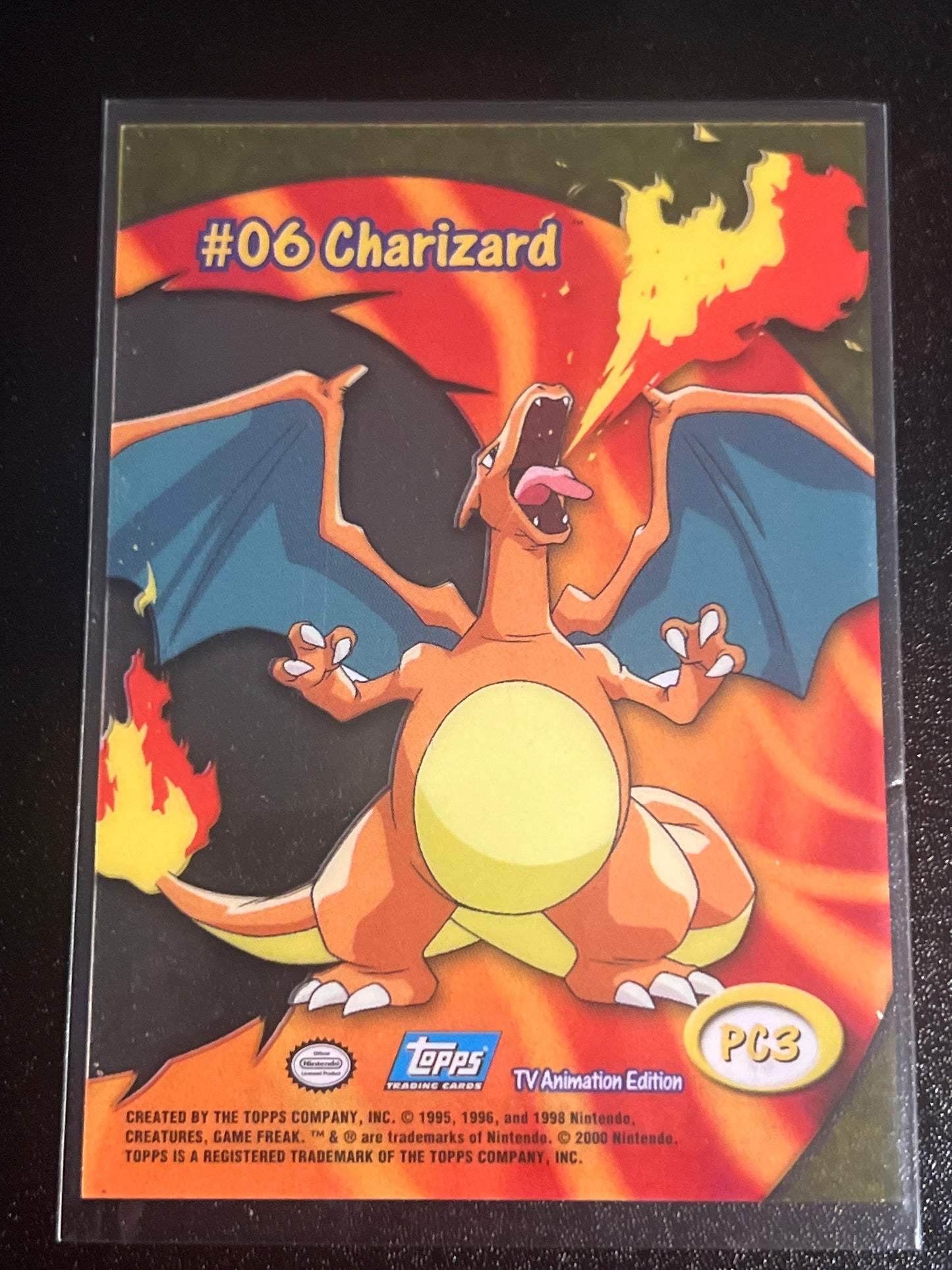 2000 Pokemon  CHARIZARD #06 - Clear - TV Animation Edition Card - PC3