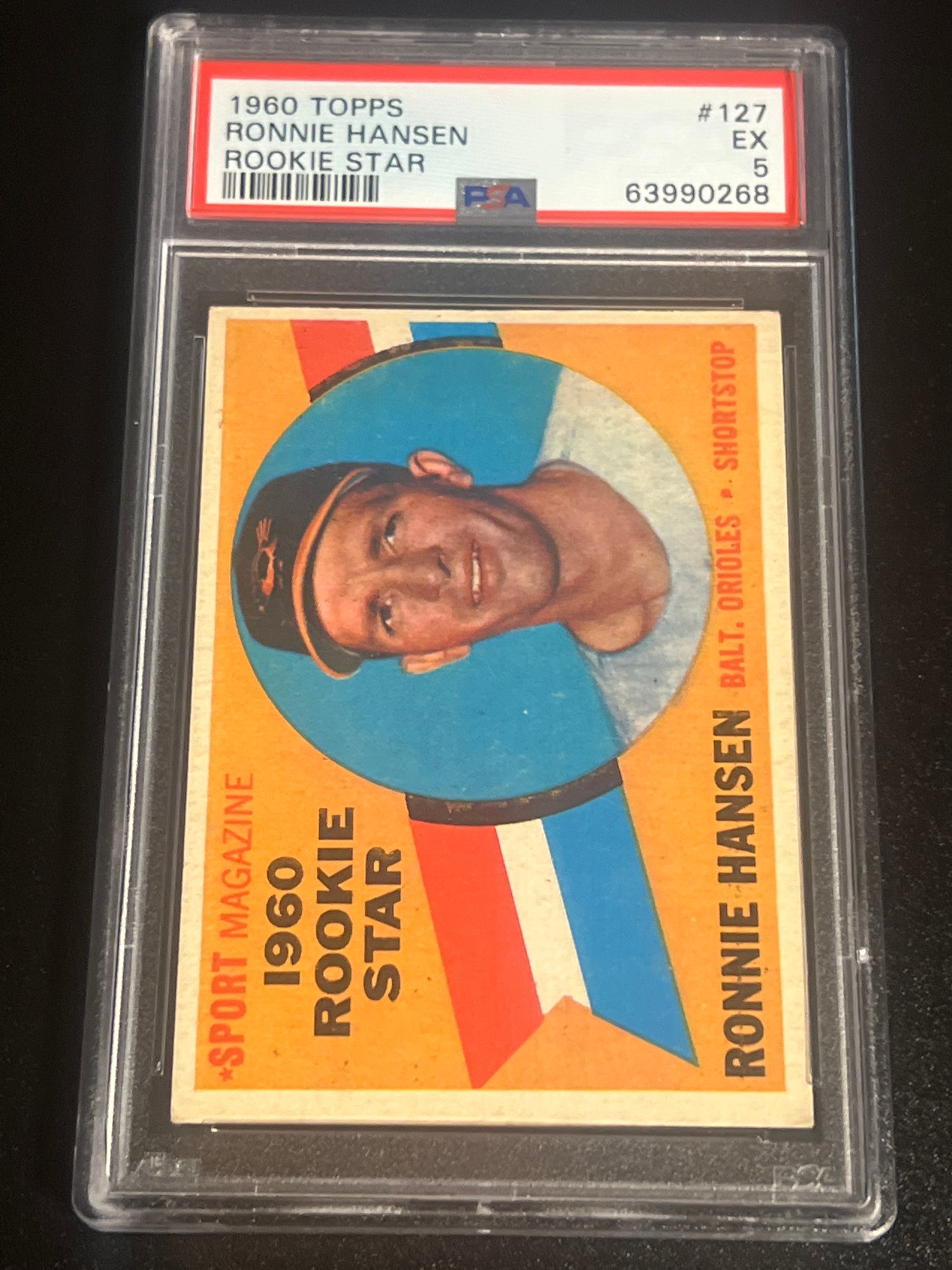 1960 Topps RONNIE HANSEN - PSA 5 #127