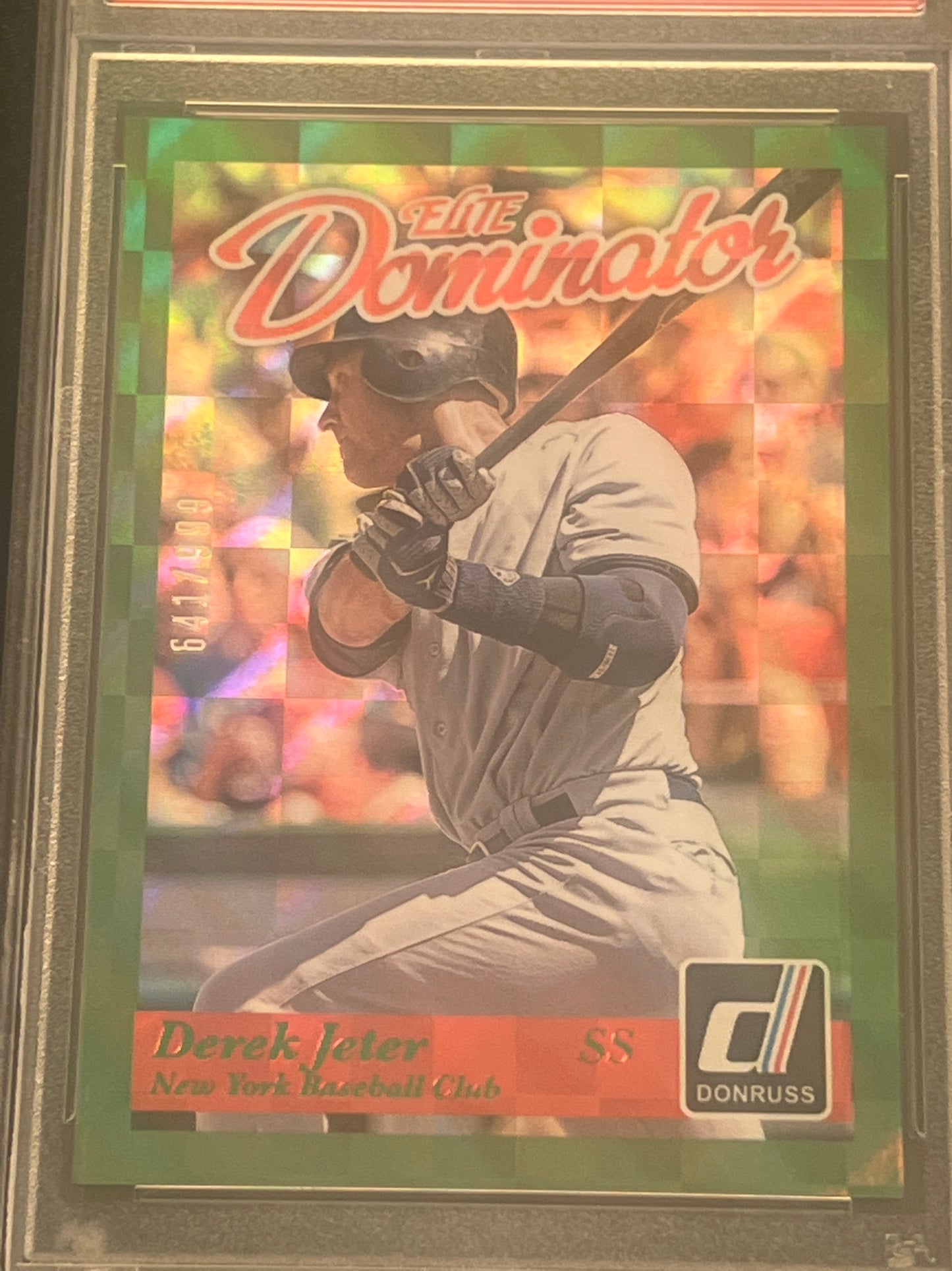 2014 Donruss DEREK JETER - Elite Dominator 641/999 Ser. 2 - PSA 9