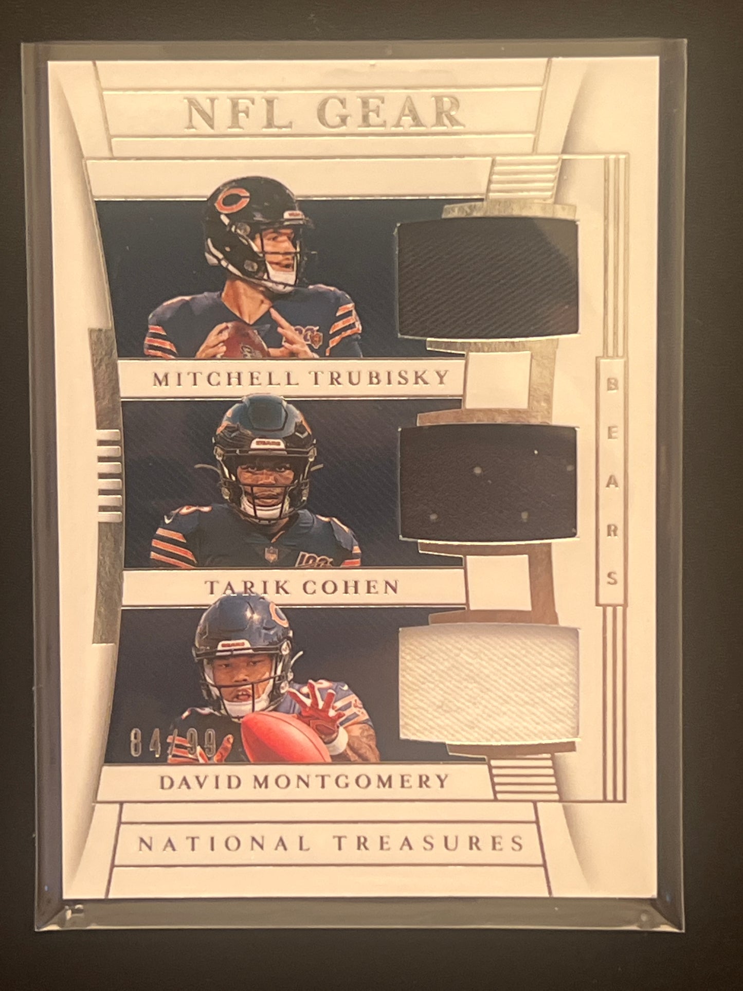 2019 Panini Nat. Treas. TURBISKY/COHEN/MONTGOMERY - Patch Card 84/99