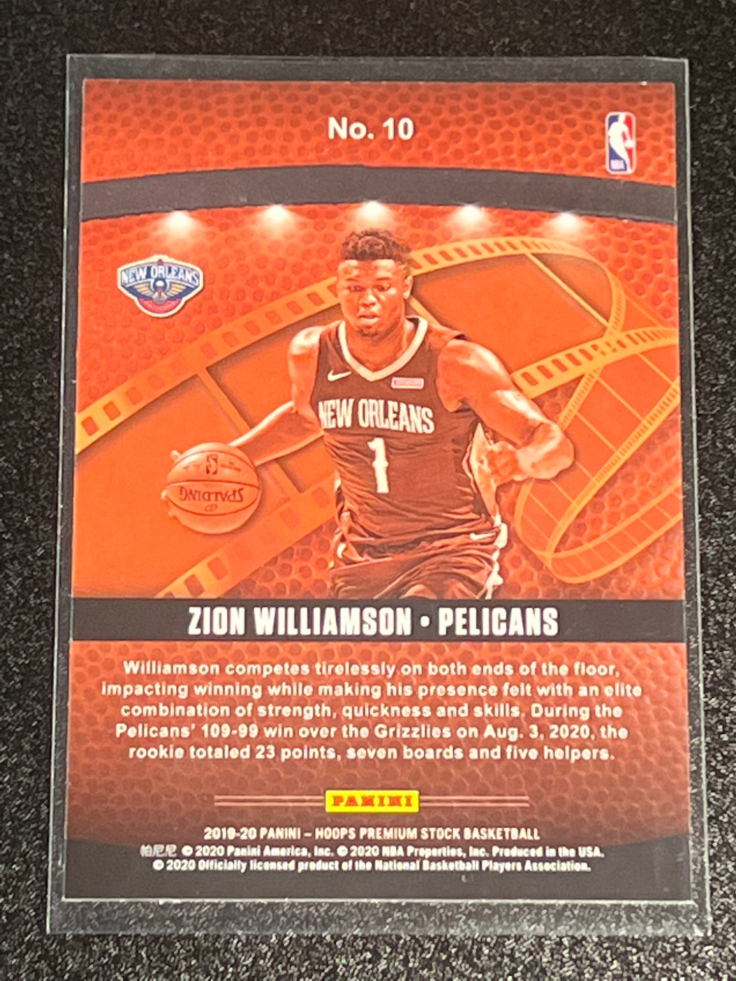 2019-20 Panini NBA Hoops - ZION WILLIAMSON - RC - #10