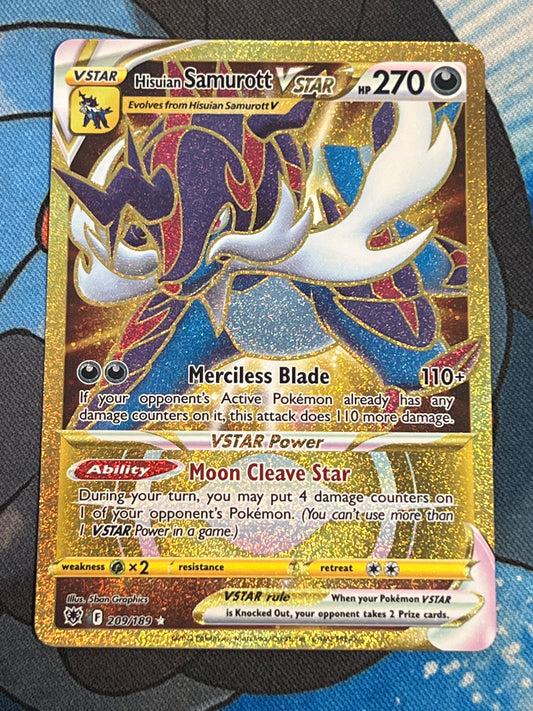 2022 Pokemon Hisuian Samurott Vstar - Secret Rare - #209