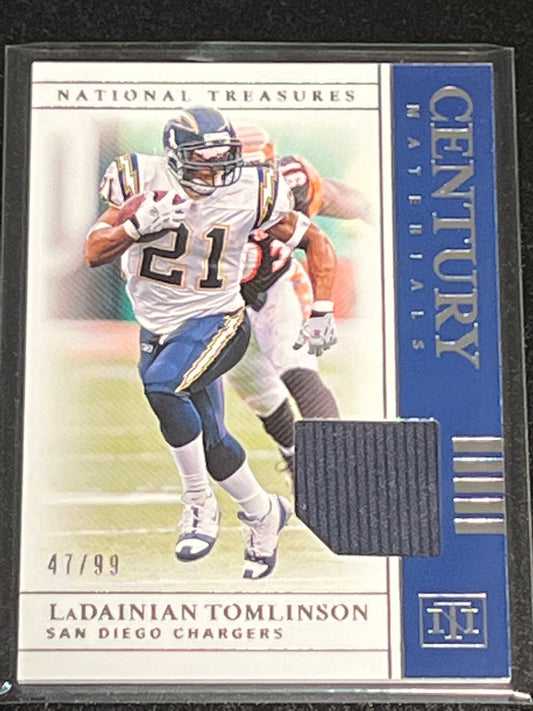 2019 Panini Nat. Treas. LADAINIAN TOMLINSON - Patch Card - 47/99 - #CM-88