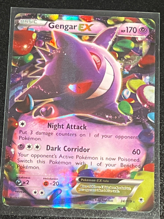 2014 Pokemon M GENGAR EX - Holo -  #34