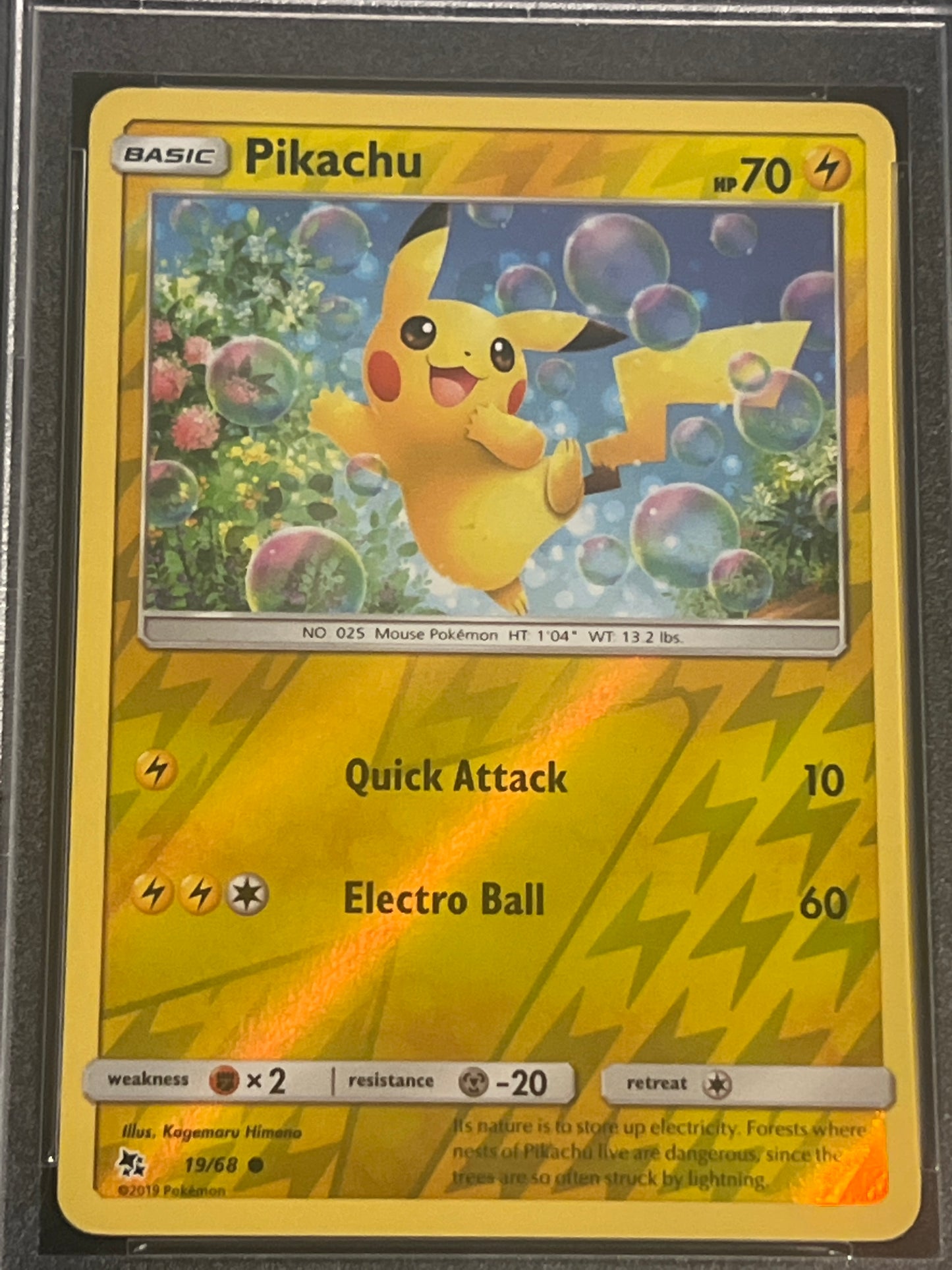 2019 Pokemon Sun & Moon Pikachu - Rev.Foil - PSA 10