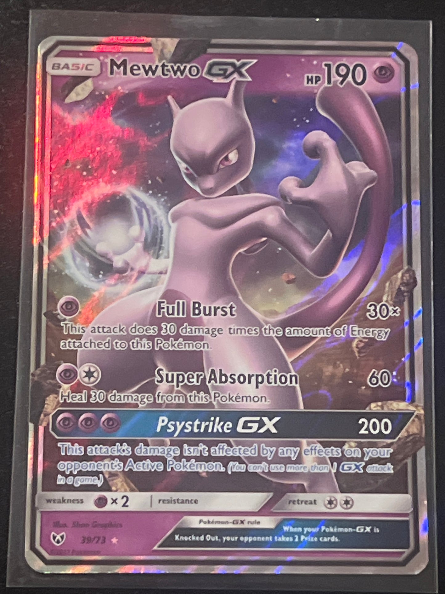 2017 Pokemon MEWTWO - Holo - #39