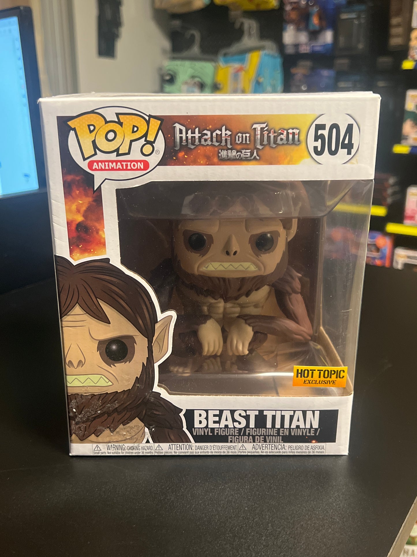 Funko Pop!  BEAST TITAN - Attack On Titan - #504