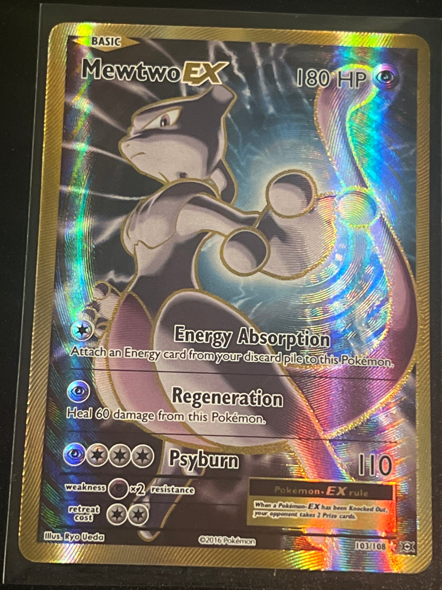 2016 Pokemon MEWTWO EX - Holo - #103