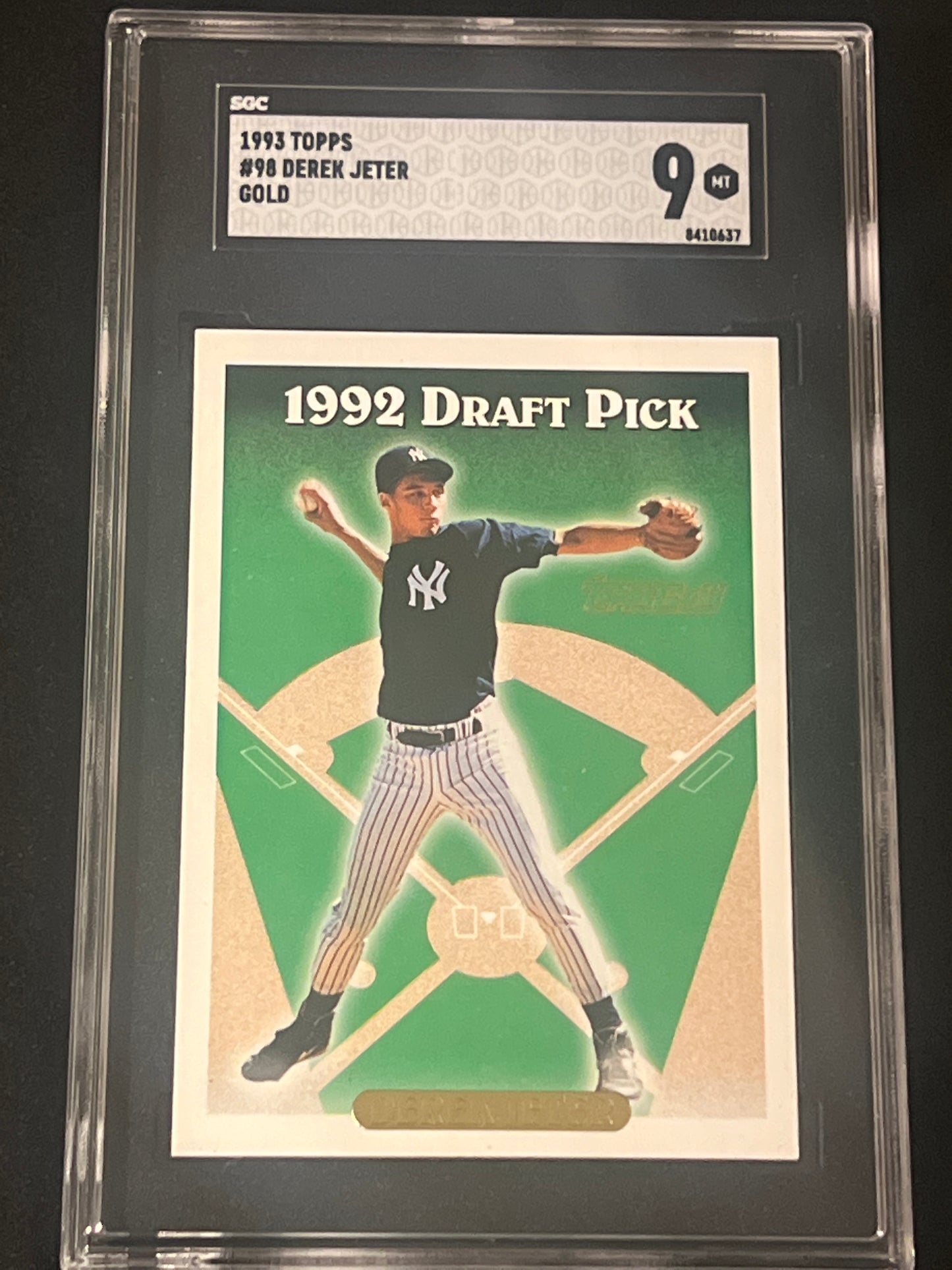 1993 Topps - DEREK JETER - #98 Gold  - SGC 9