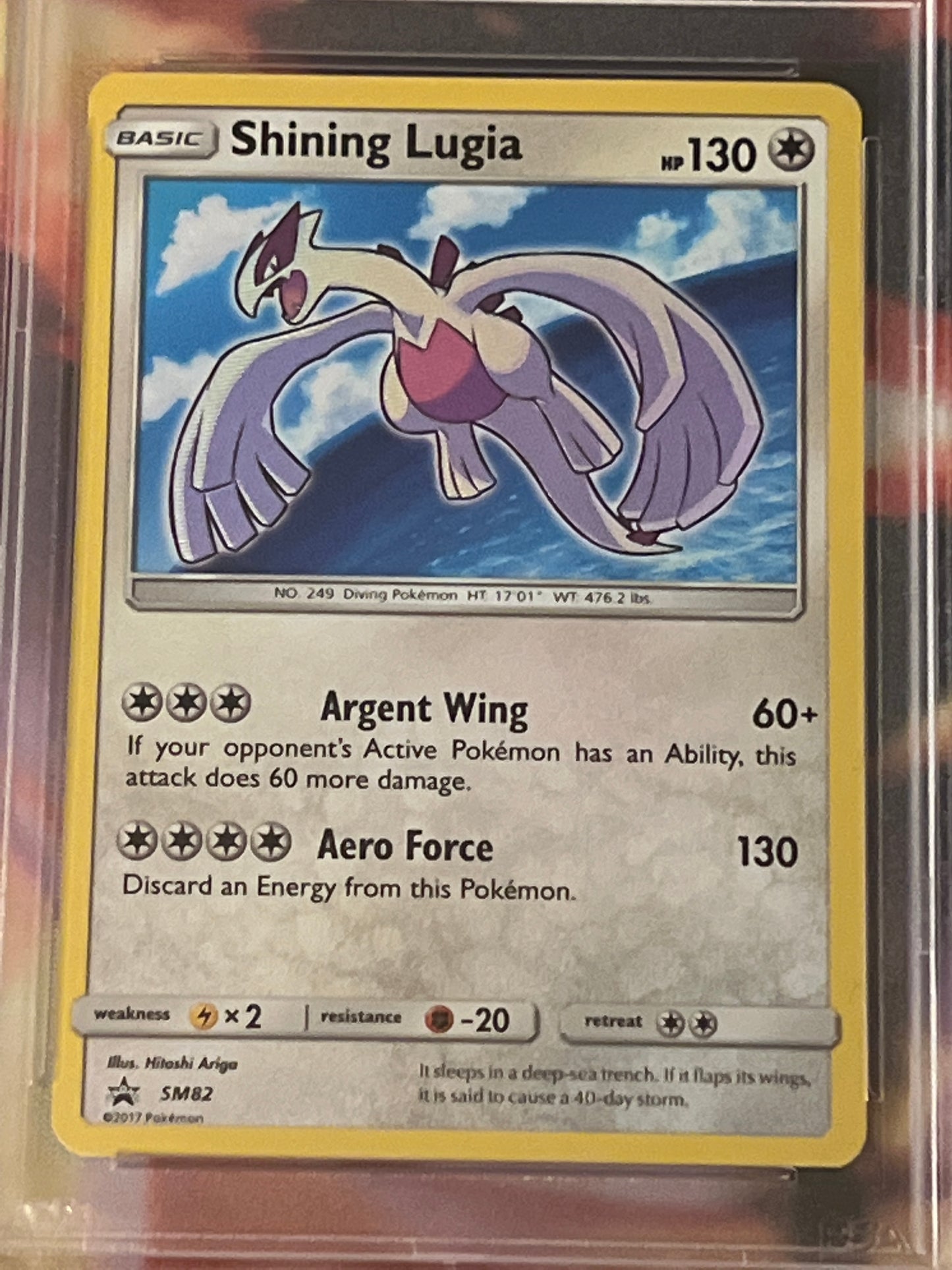 2017 Pokemon Shining Lugia  - Holo Promo - Graded PSA 9 - #SM82