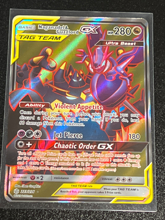 2019 Pokemon NAGANADEL & GUZZLORD GX - Holo - #223