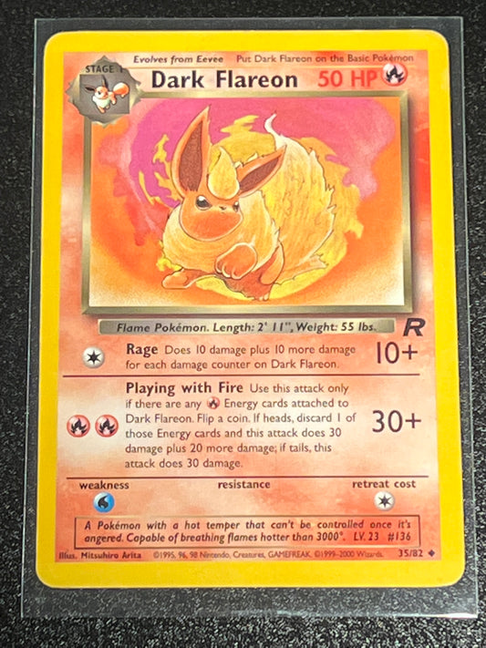 1999-2000 Pokemon DARK FLAREON - Non Holo - #35