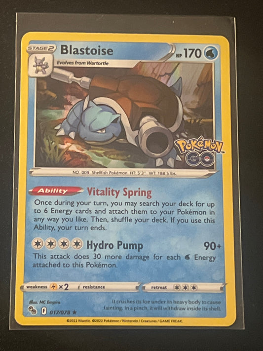 2022 Pokemon BLASTOISE -  Holo - #17