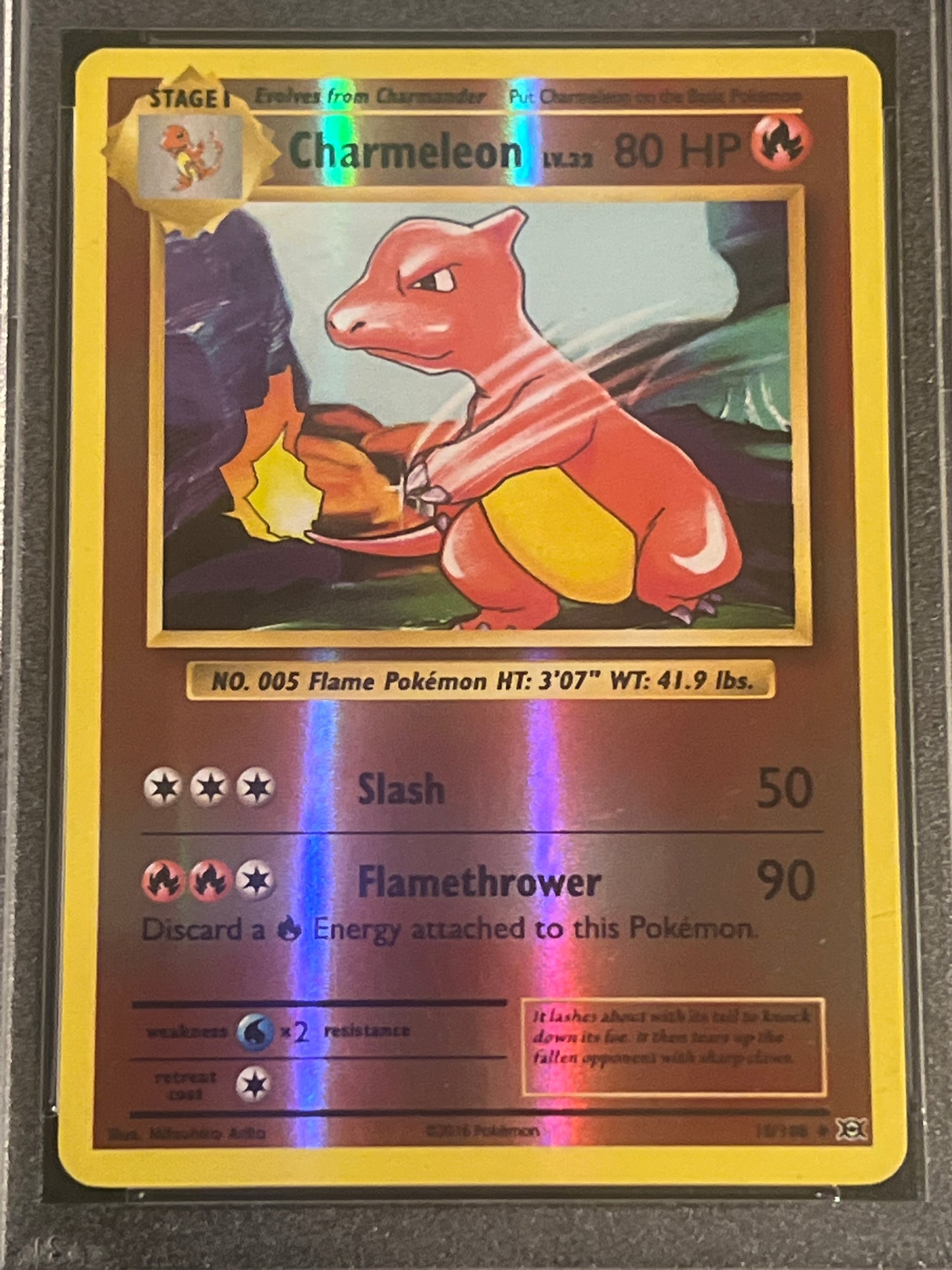 2016 Pokemon XY CHARMELEON - PSA 8